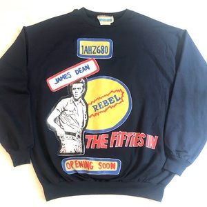 Vintage JAMES DEAN Sweatshirt | Size M | Rare Crewneck pullover
